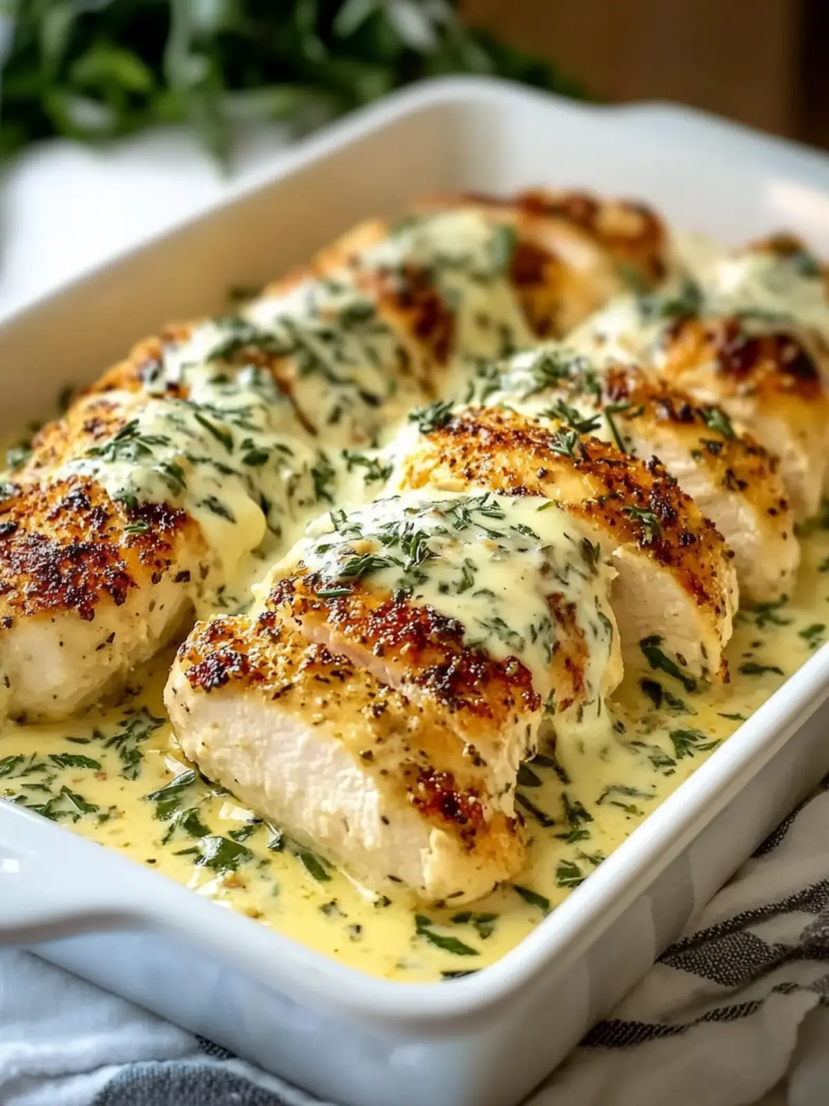 Baked Caesar Chicken with Creamy Parmesan Sauce Made Easy 3 Baked Caesar Chicken with Creamy Parmesan Sauce