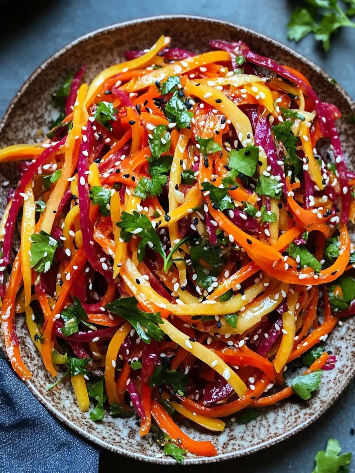 Zesty Shaved Rainbow Carrot Sesame Salad You ll Love 4 Shaved Rainbow Carrot Sesame Salad