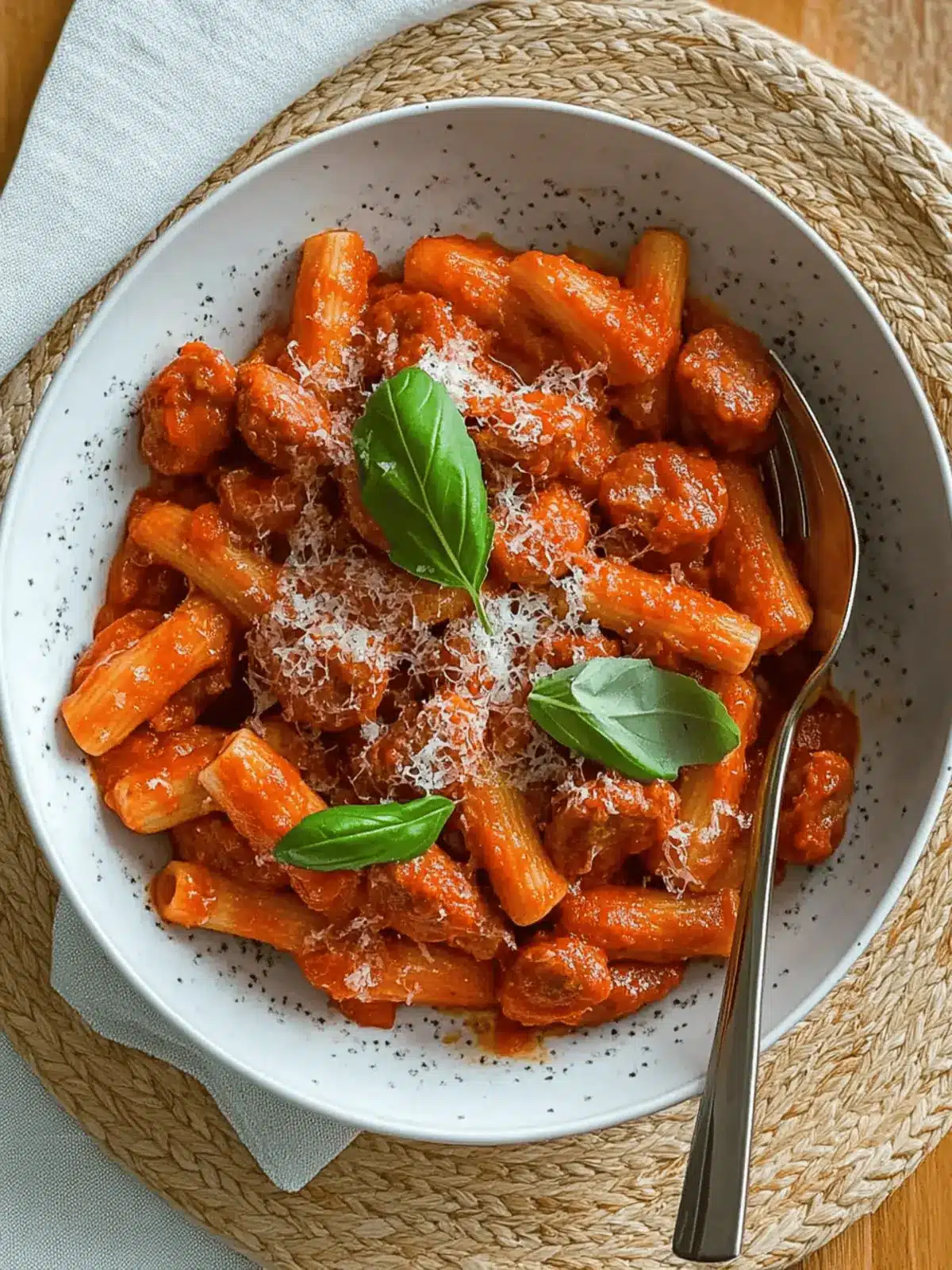 Creamy Tomato Sausage Pasta That's Comfort Food Bliss 2 Creamy Tomato Sausage Pasta