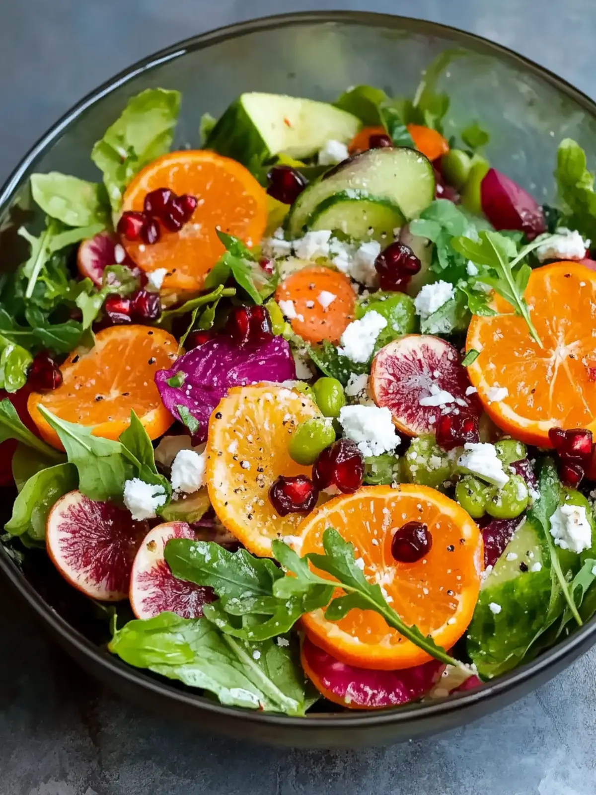 Winter Salad Recipe: Zesty Delight with Oranges & Pomegranate 2 Winter Salad Recipe