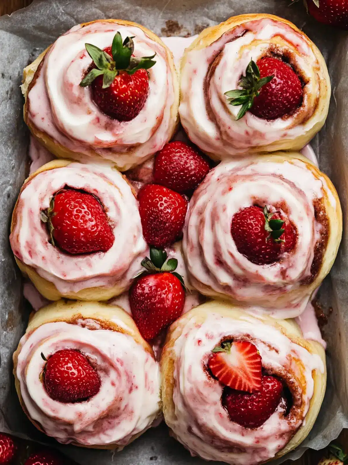 Irresistible Strawberry Cinnamon Rolls with Milk Bread Dough 3 Strawberry Cinnamon Rolls with Milk Bread Dough