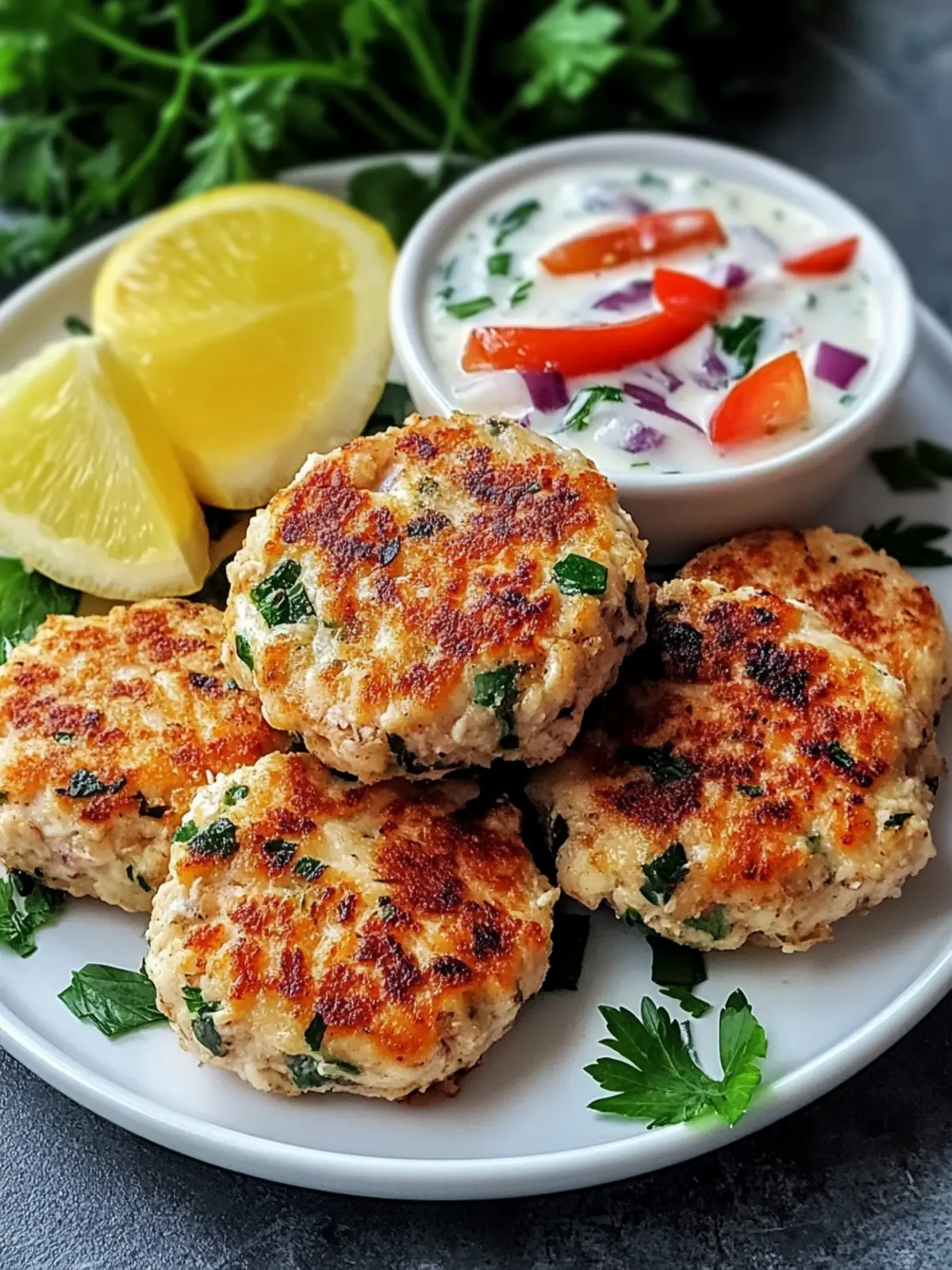 Mediterranean Chicken Patties: Quick, Healthy & Flavor-Packed 2 Mediterranean Chicken Patties