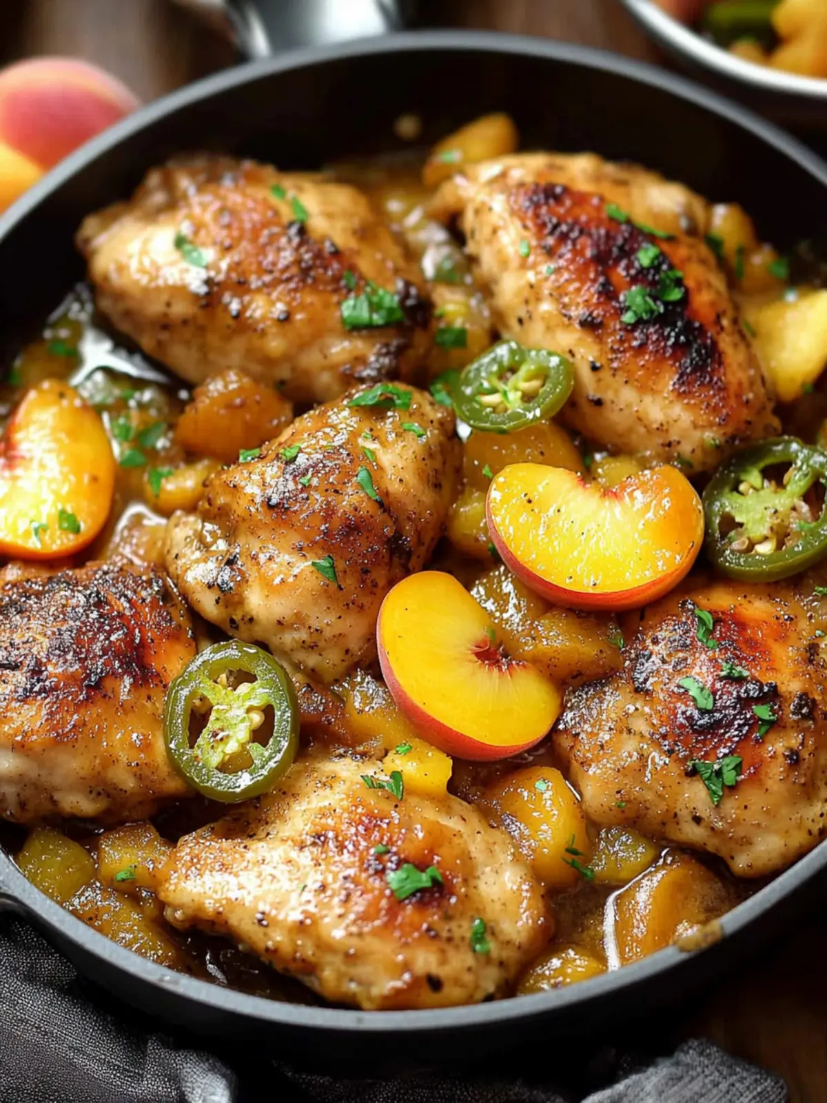 Jalapeno Peach Chicken: A Sweet and Spicy Delight for Dinner 4 Jalapeno Peach Chicken