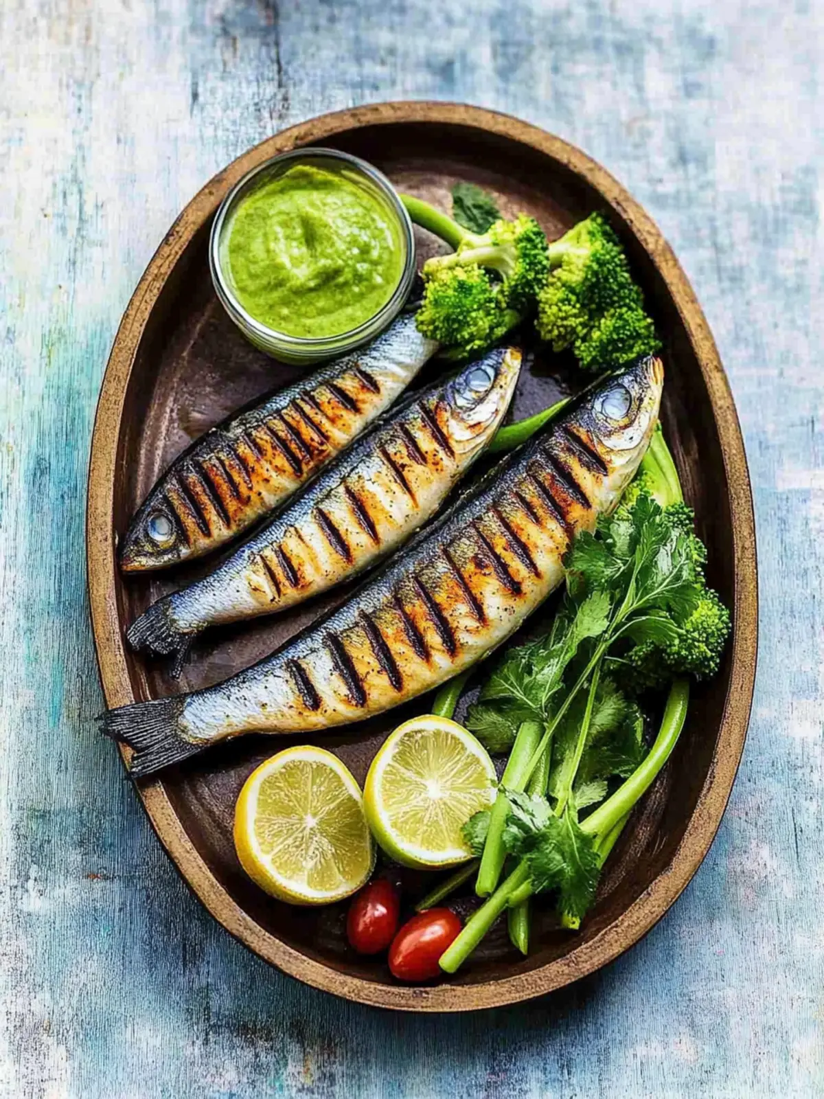 Grilled Mackerel with Creamy Green Goddess Magic 2 Grilled Mackerel
