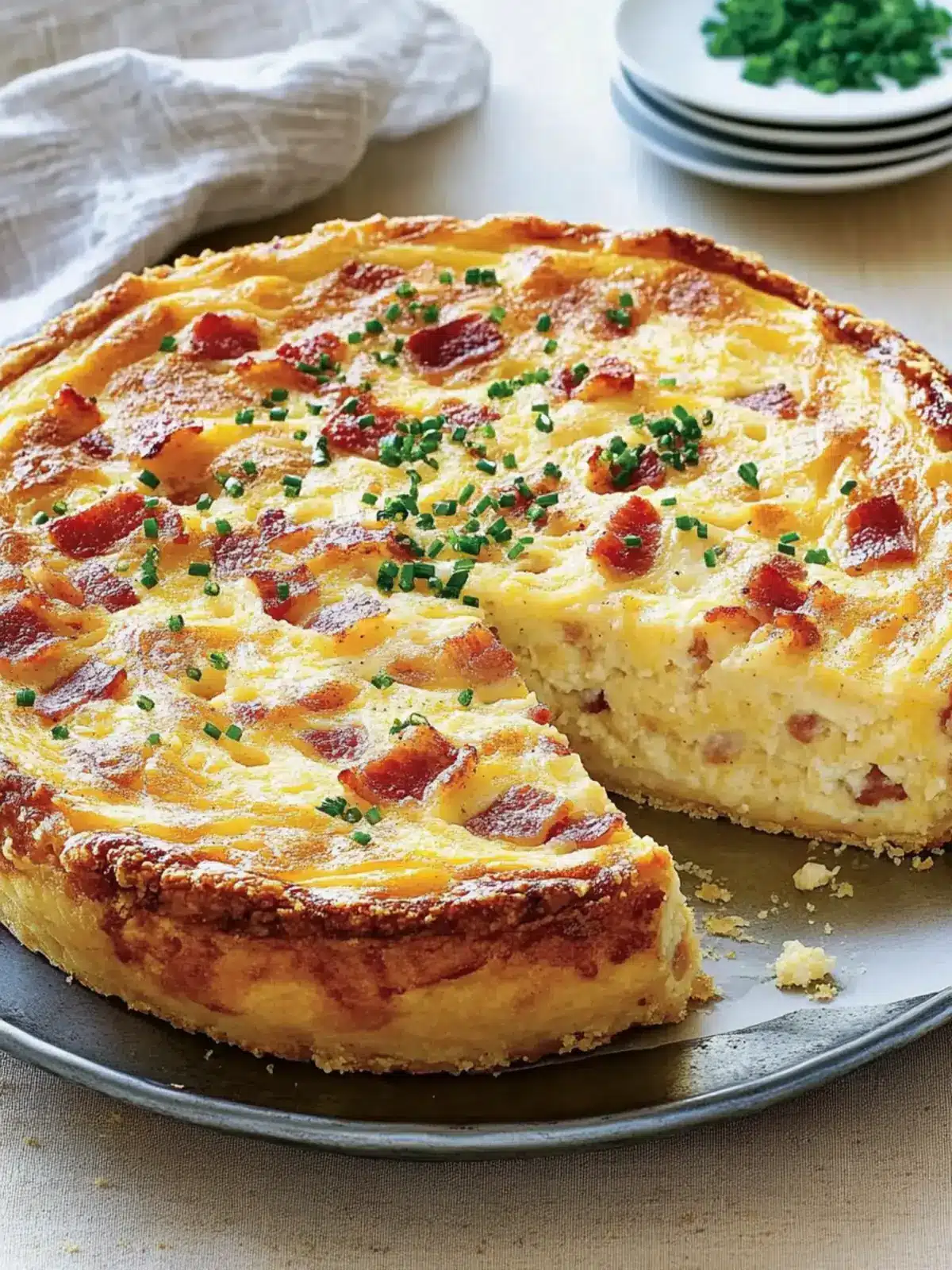 Bacon-and-Cheddar Grits Quiche: Comfort Food at Its Best 4 Bacon-and-Cheddar Grits Quiche
