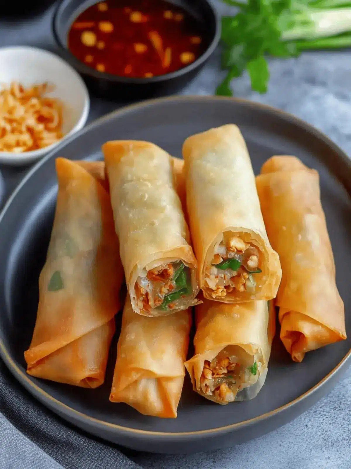 Delicious Chinese Spring Rolls, Deep-Fried or Air-Fried Magic 3 Chinese Spring Rolls (æ¥å·), Deep-Fried or Air-Fried