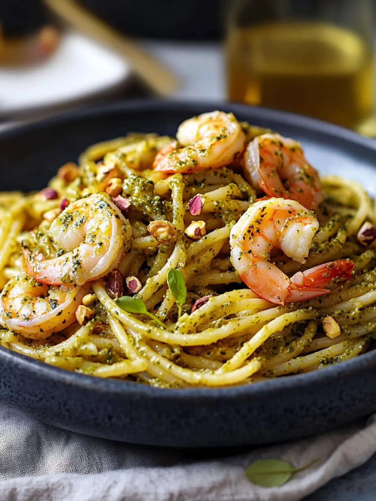 Prawn and Pistachio Pesto Pasta Recipe for Flavor Lovers 4 Prawn and pistachio pesto pasta recipe