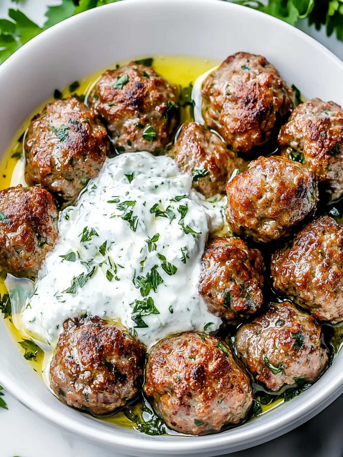 Keto Greek Meatballs Keftedes with Feta and Oregano Magic 2 Keto Greek Meatballs (Keftedes)