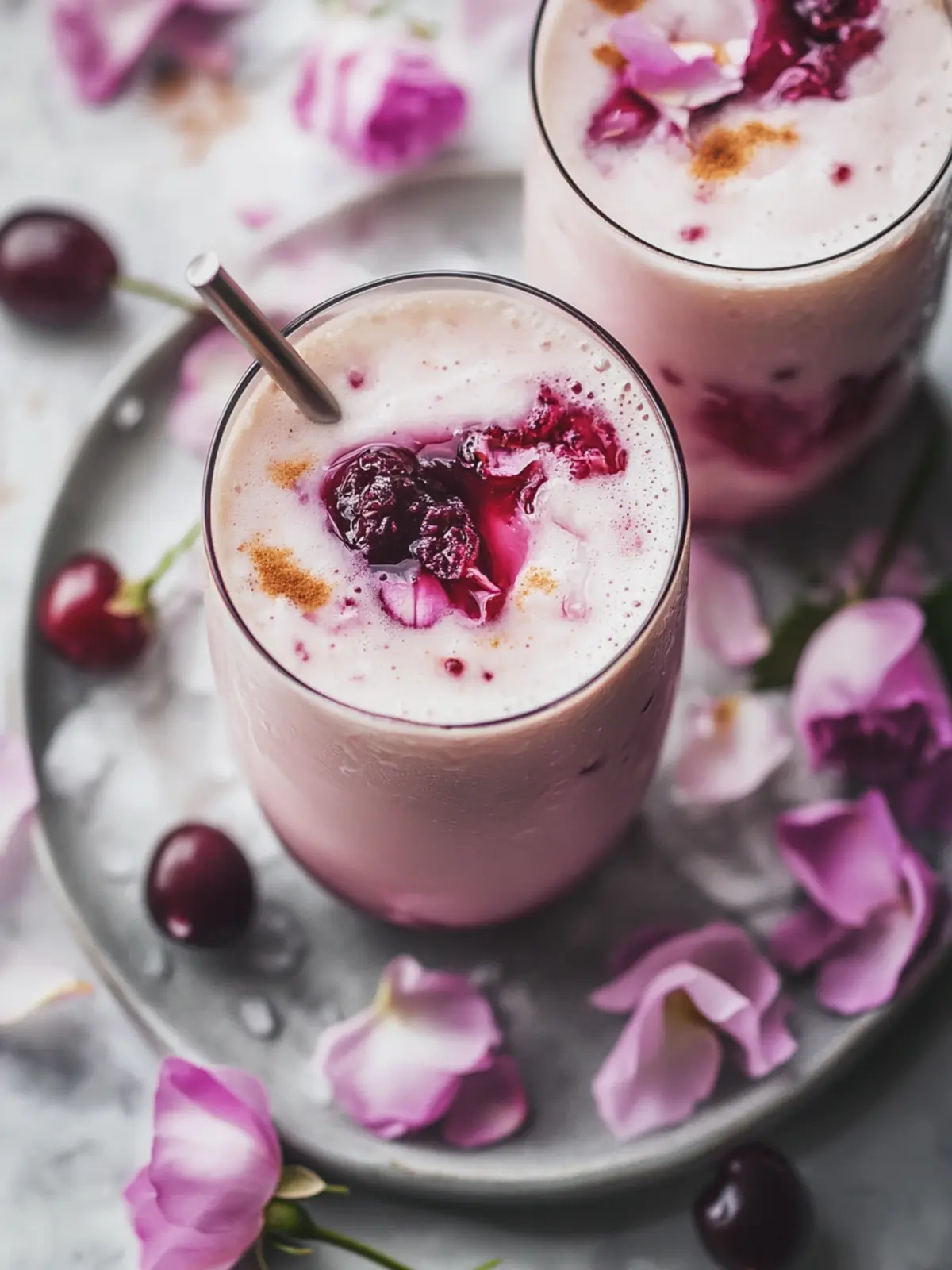 Dreamy Vegan Cherry Rose Vanilla Iced Latte to Savor Today 3 Dreamy Vegan Cherry Rose Vanilla Iced Latte