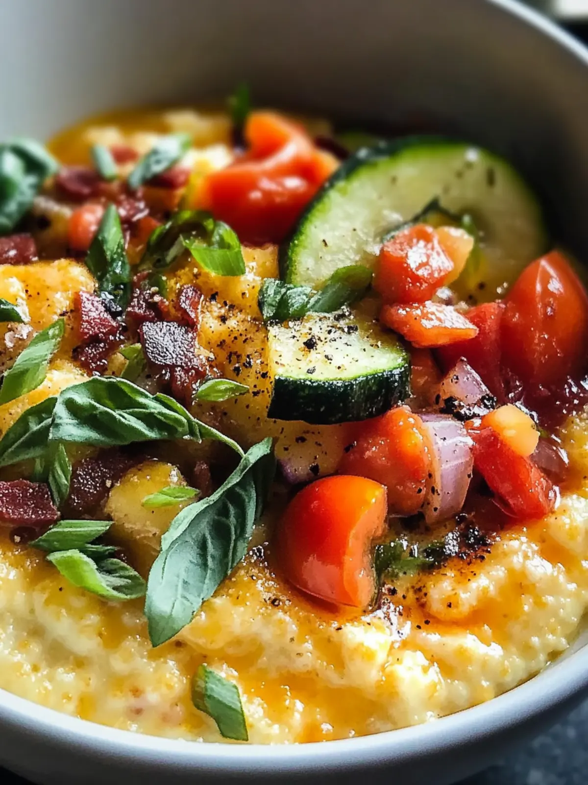 Savory Quick Breakfast Grits with Veggies for Busy Mornings 2 Quick Breakfast Grits with Veggies