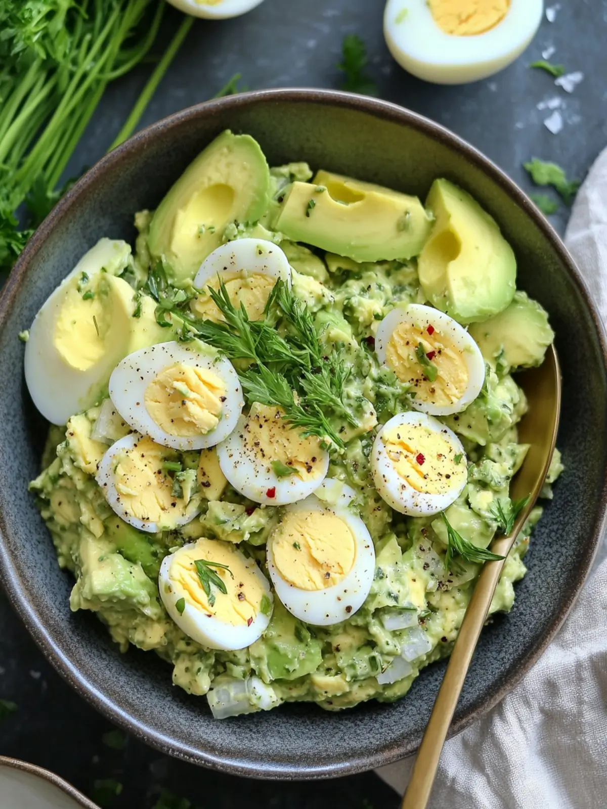 Herby Avocado Egg Salad That's Creamy and Healthy in 10 Minutes 2 Herby Avocado Egg Salad