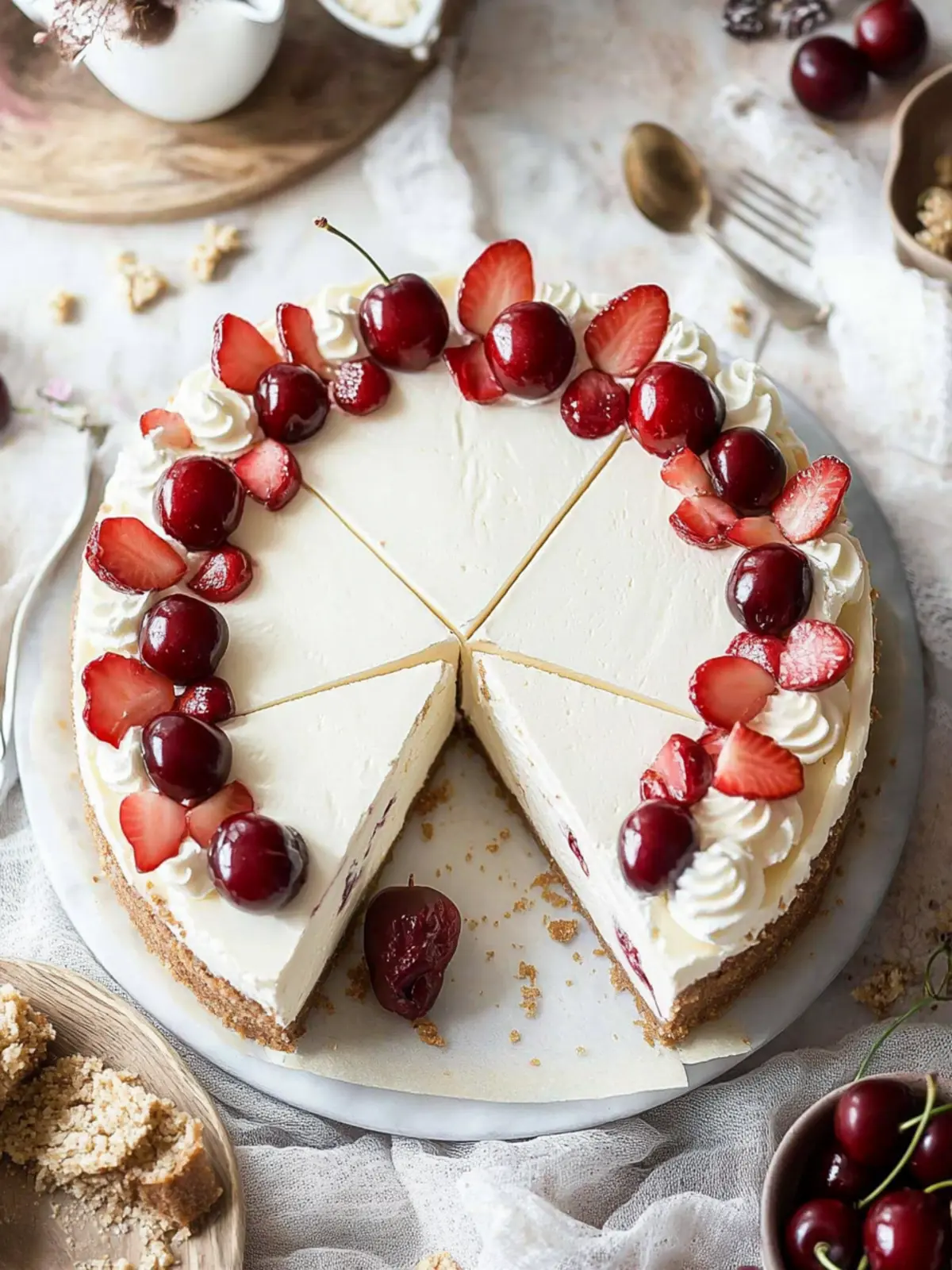 Ultimate White Chocolate Cherry Cheesecake You ll Love 4 White Chocolate Cherry Cheesecake