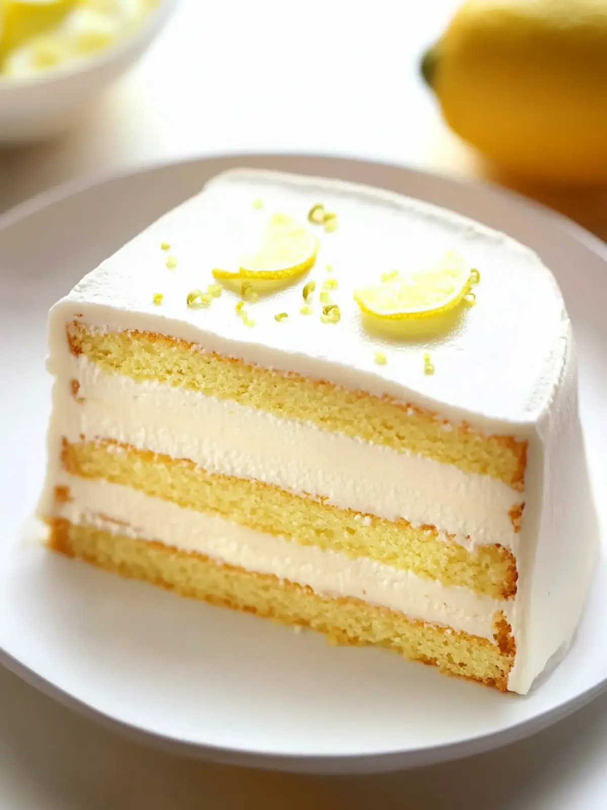 Mouthwatering Triple-Layer Lemon Cream Cake That Wows 3 Triple-Layer Lemon Cream Cake