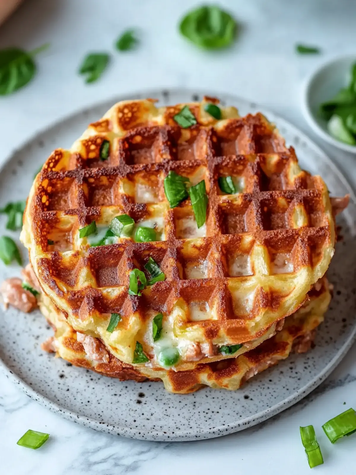 Delicious Savory Tuna Melt Chaffle for Quick Lunch Joy 4 Savory Tuna Melt Chaffle