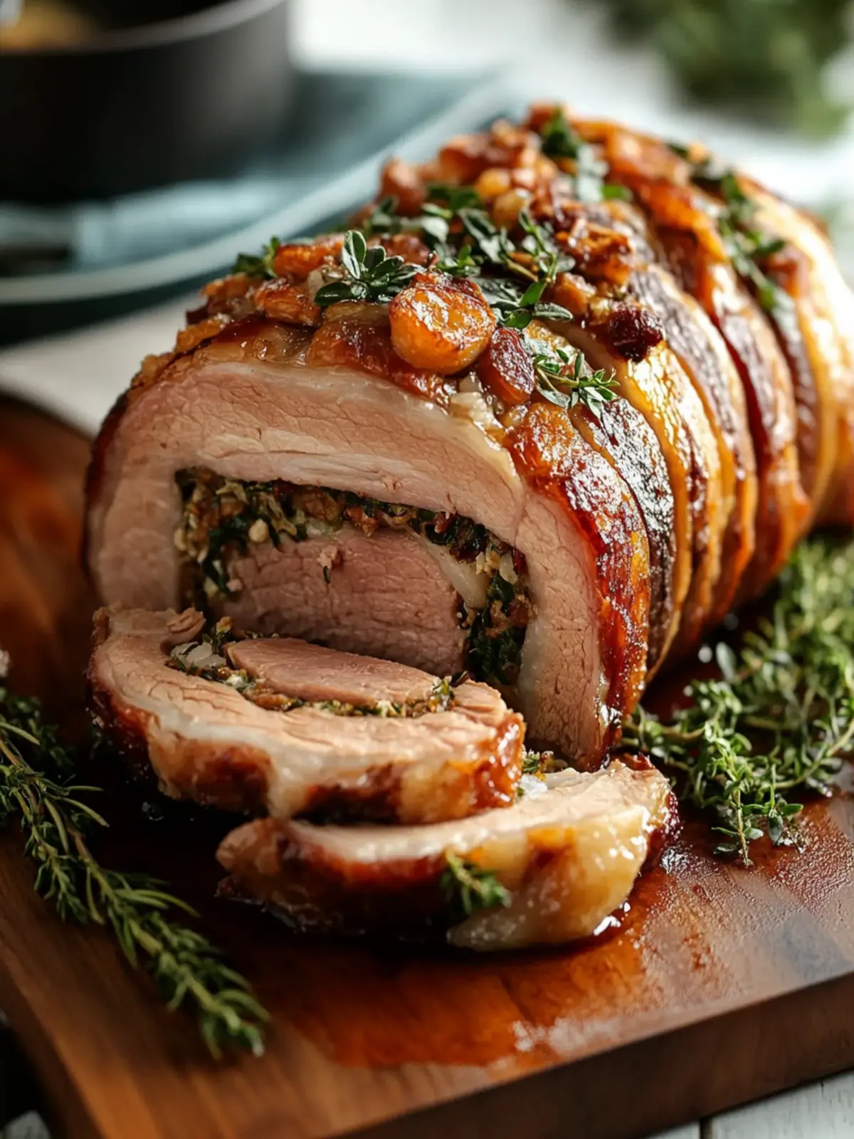 Decadent Stuffed Pork Roast: A Festive Family Favorite 4 Decadent Stuffed Pork Roast