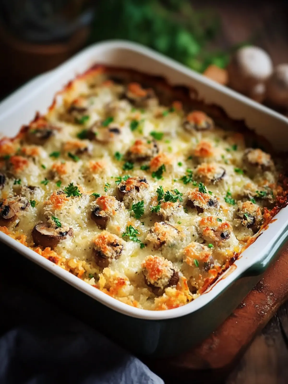 Irresistible Stuffed Mushroom Casserole Everyone Will Love 3 Stuffed Mushroom Casserole