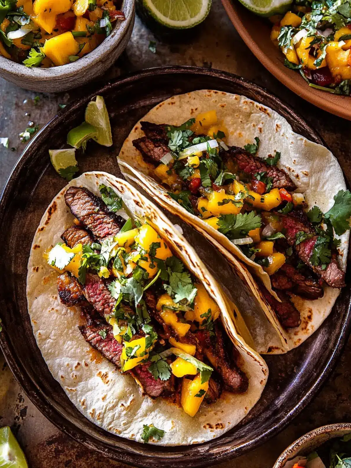 Savor Sheet Pan Chipotle Steak Tacos with Mango Salsa Today 4 Sheet Pan Chipotle Steak Tacos with Mango Salsa