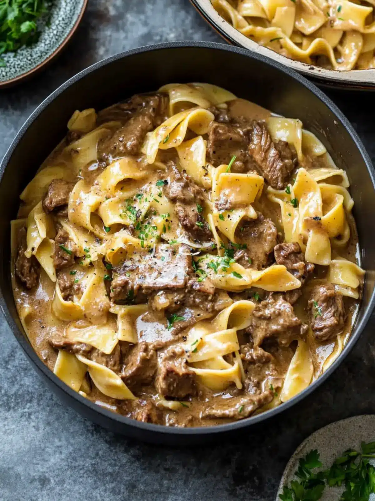 Savor One-Pot Beef Stroganoff Pasta for Cozy Comfort Food 4 One-Pot Beef Stroganoff Pasta