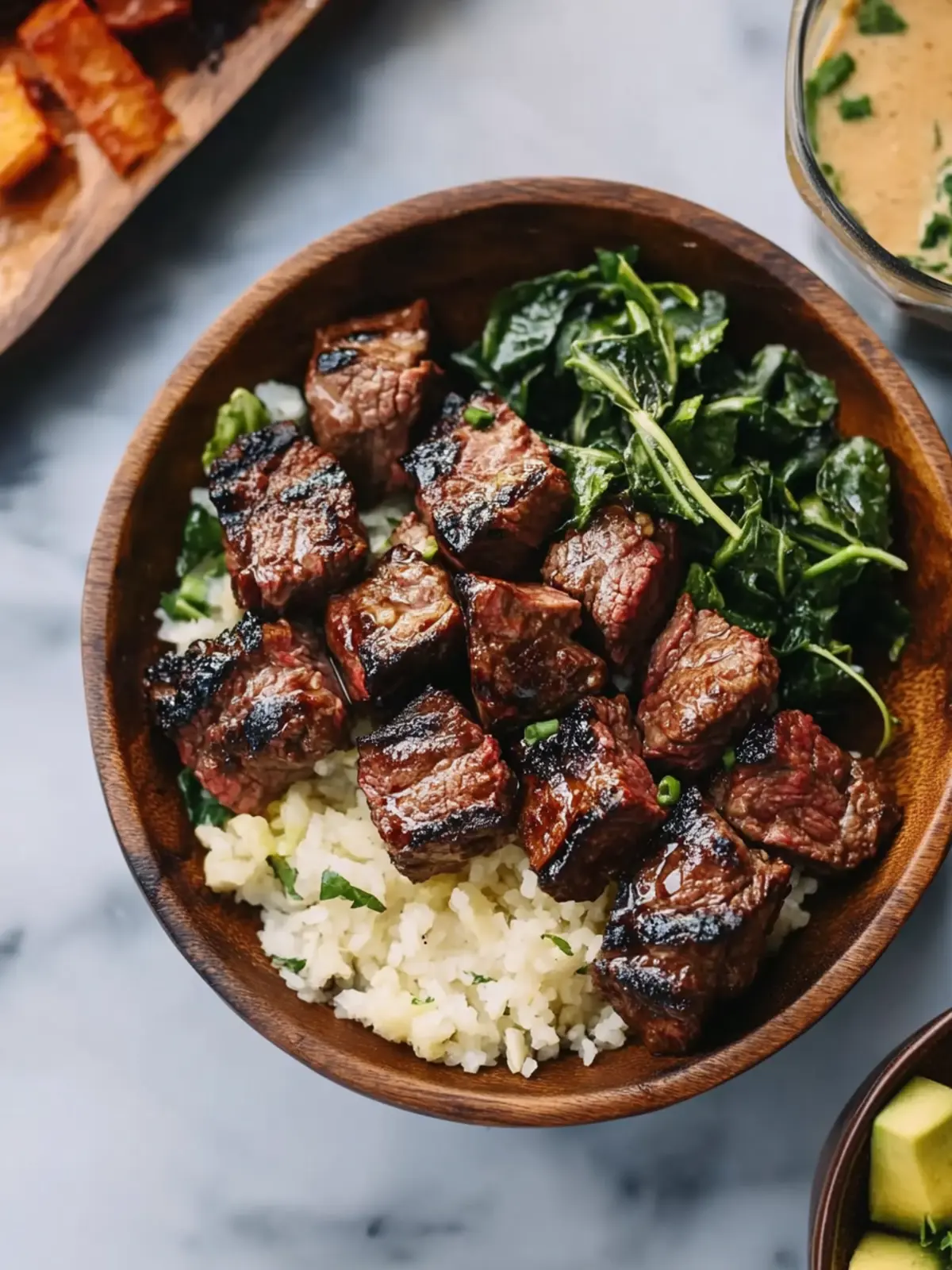 Savor Steak Bites with Miso Ginger Dressing for Dinner Bliss 3 Steak Bites with Miso Ginger Dressing
