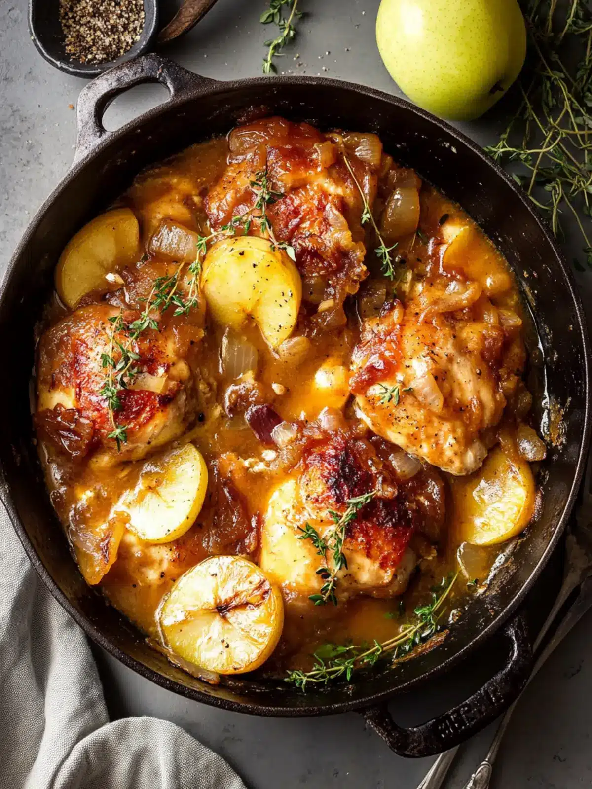 Apple Cider Smothered Chicken with Gruyère Bliss 3 Apple Cider Smothered Chicken