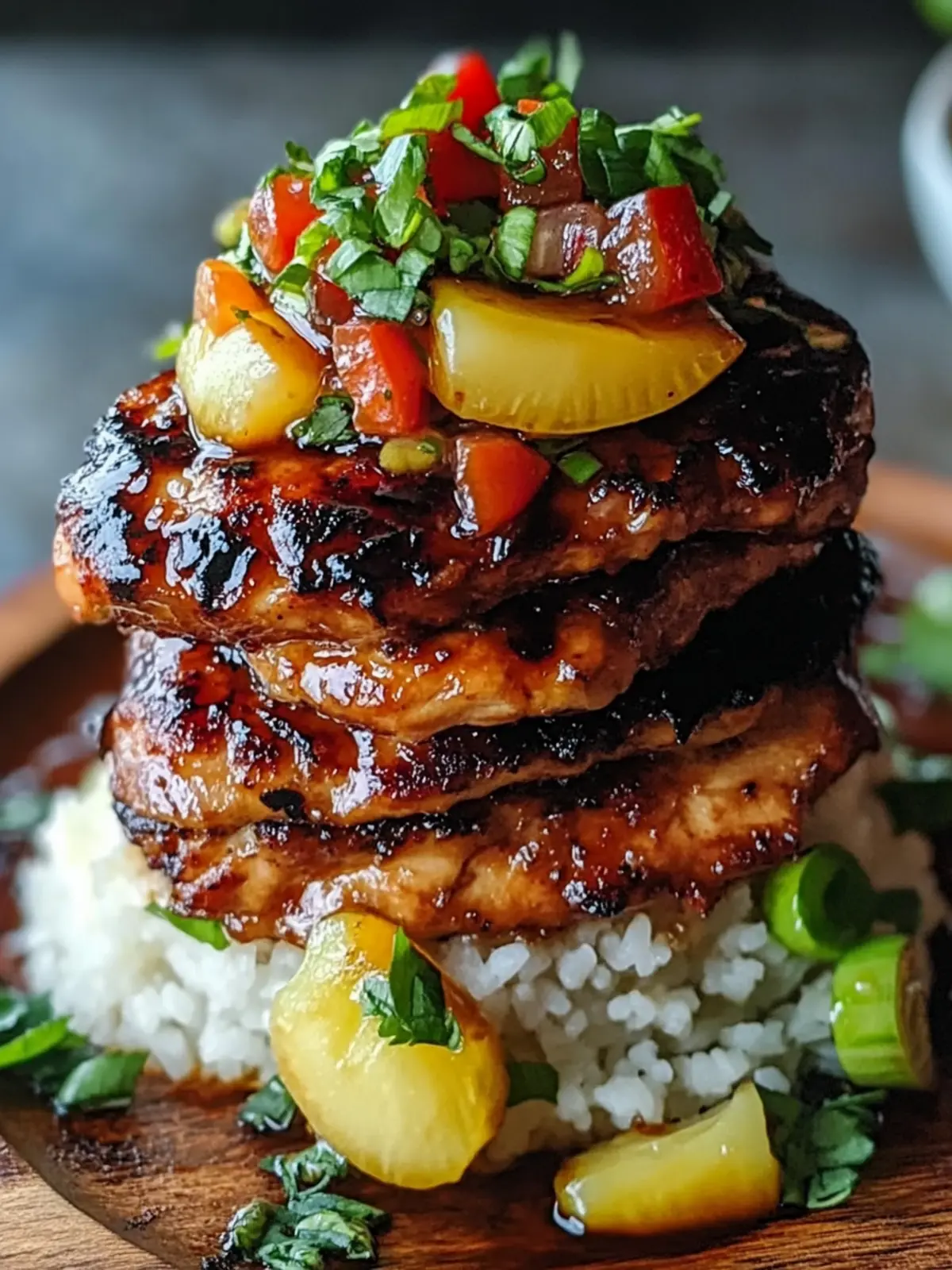 Hawaiian Huli Huli Chicken Stack: A Tropical Flavor Adventure 3 Hawaiian Huli Huli Chicken Stack