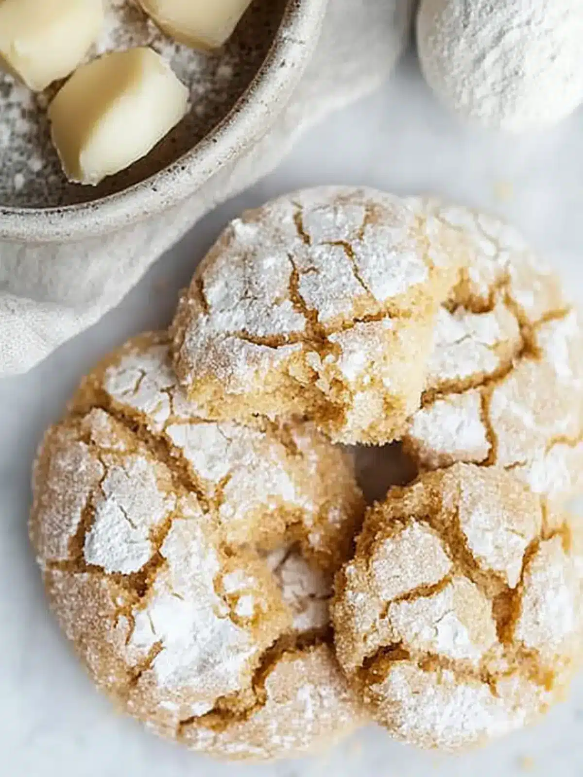 Brown Butter Cinnamon Crinkle Cookies that Melt in Your Mouth 4 Brown Butter Cinnamon Crinkle Cookies