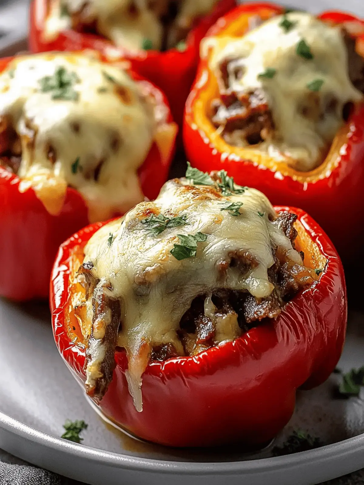Ultimate Philly Cheesesteak Stuffed Peppers You ll Love 2 Philly Cheesesteak Stuffed Peppers