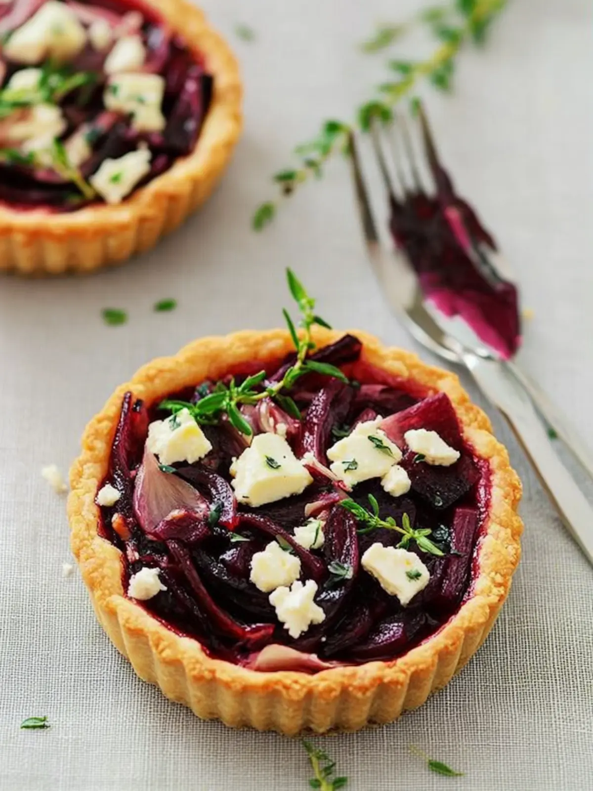 Savory Caramelized Onion, Beetroot & Feta Tart for Easy Entertaining 3 Caramelized Onion, Beetroot & Feta Tart