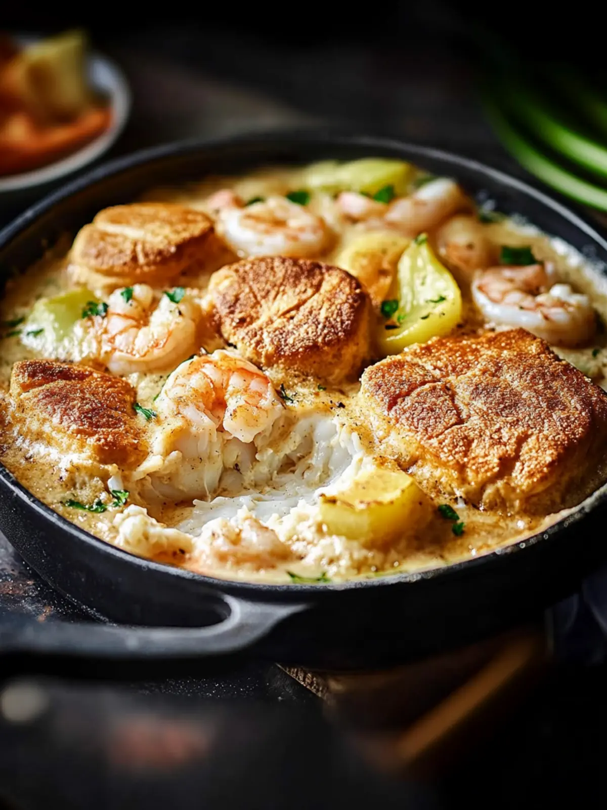Smoky Cod and Prawn Cobbler: Comfort Food at Its Best 4 Smoky cod and prawn cobbler