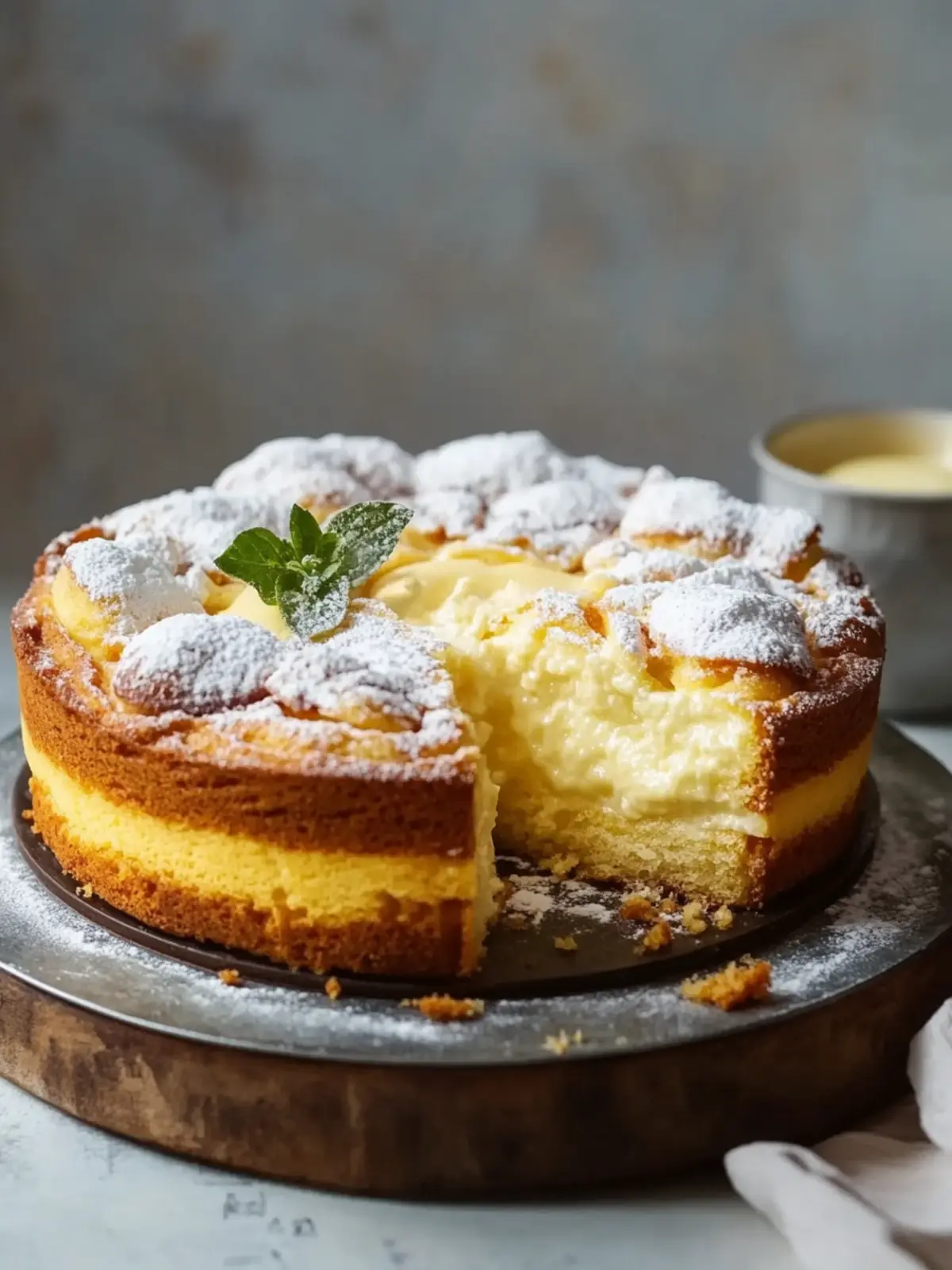 Delightful Polish Custard Cake with Choux Pastry Layers 4 Polish Custard Cake