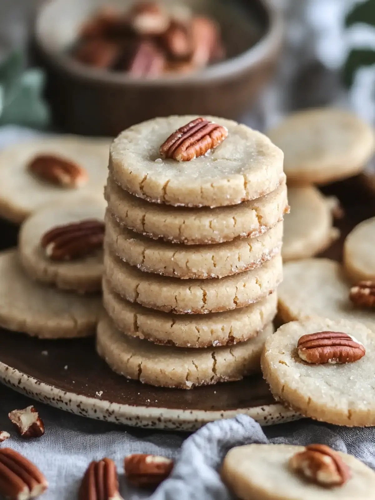 Indulge in Brown Butter Pecan Shortbread Cookies Today! 3 Brown Butter Pecan Shortbread Cookies