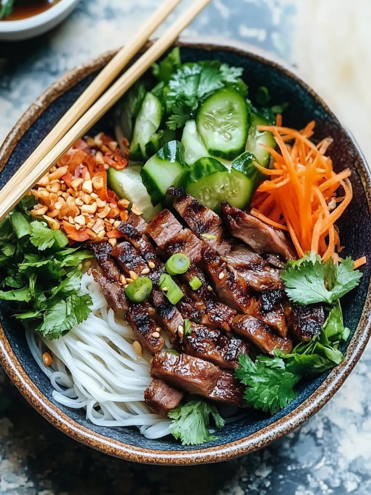 Savory Vietnamese Grilled Pork Noodle Bowl Bún Thá»t Nưá»ng Delight 2 Vietnamese Grilled Pork Noodle Bowl Bún Thá»t Nưá»ng