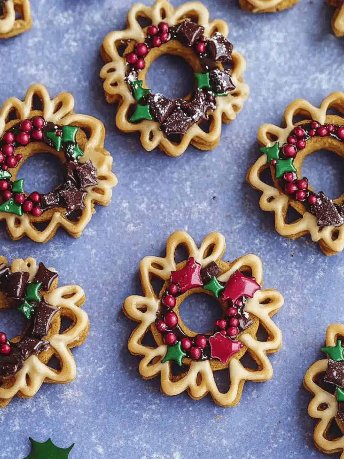 Irresistible Mini Christmas Crack Wreaths to Delight Everyone 4 Mini Christmas crack wreaths