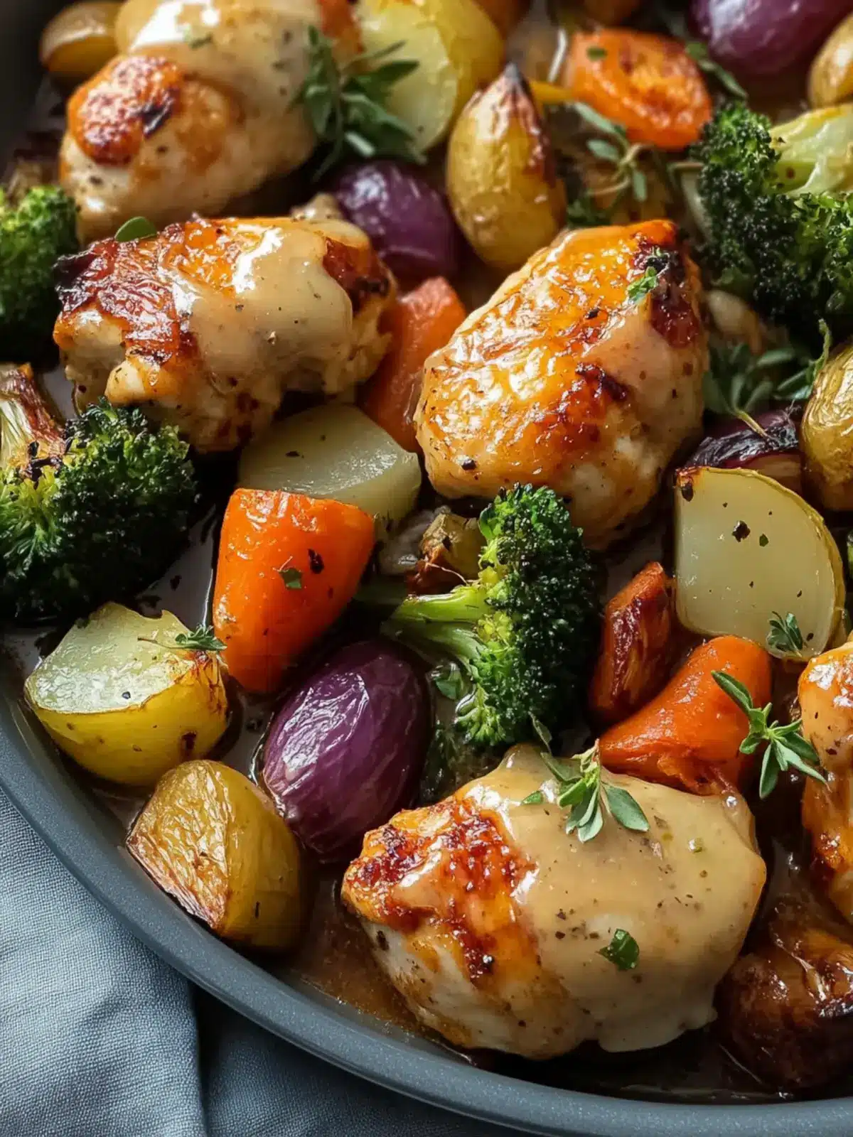 Sheet Pan Honey Mustard Chicken Thighs and Veggies Made Easy 2 SHEET PAN HONEY MUSTARD CHICKEN THIGHS AND VEGGIES