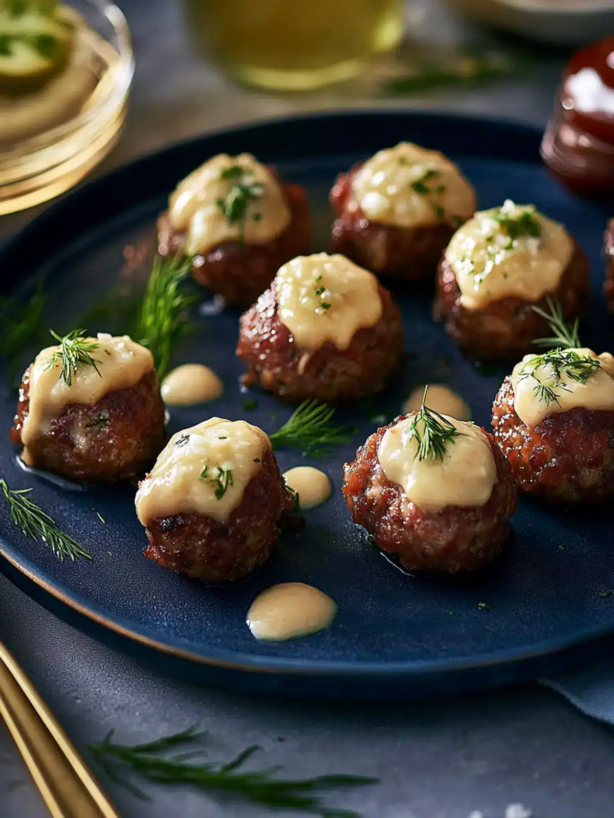 Mouthwatering Wagyu Cheeseburger Balls with Dipping Sauce 3 Wagyu cheeseburger balls with dipping sauce