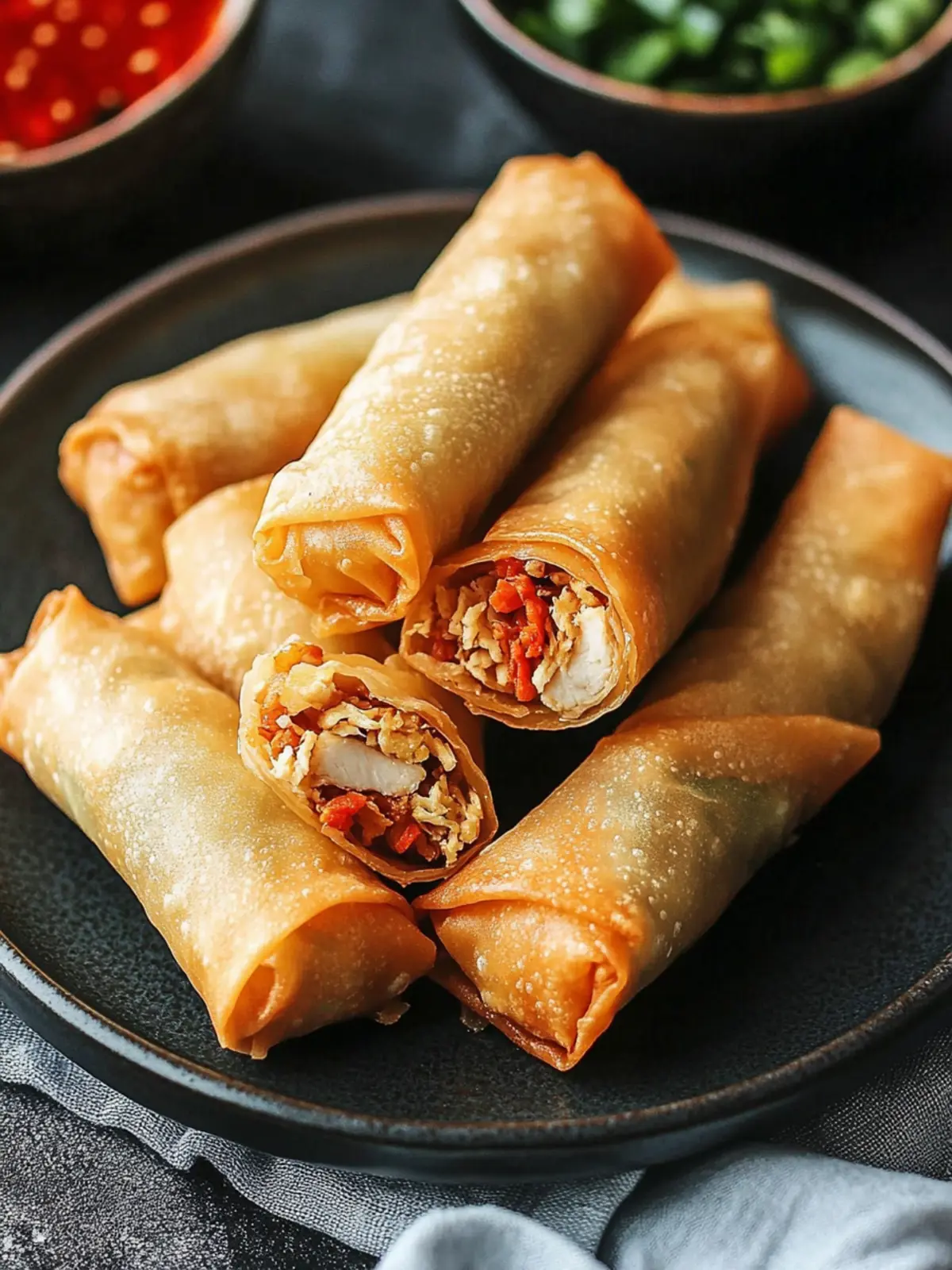 Crispy Cantonese Chicken Egg Rolls for a Flavorful Feast 2 Cantonese Chicken Egg Roll