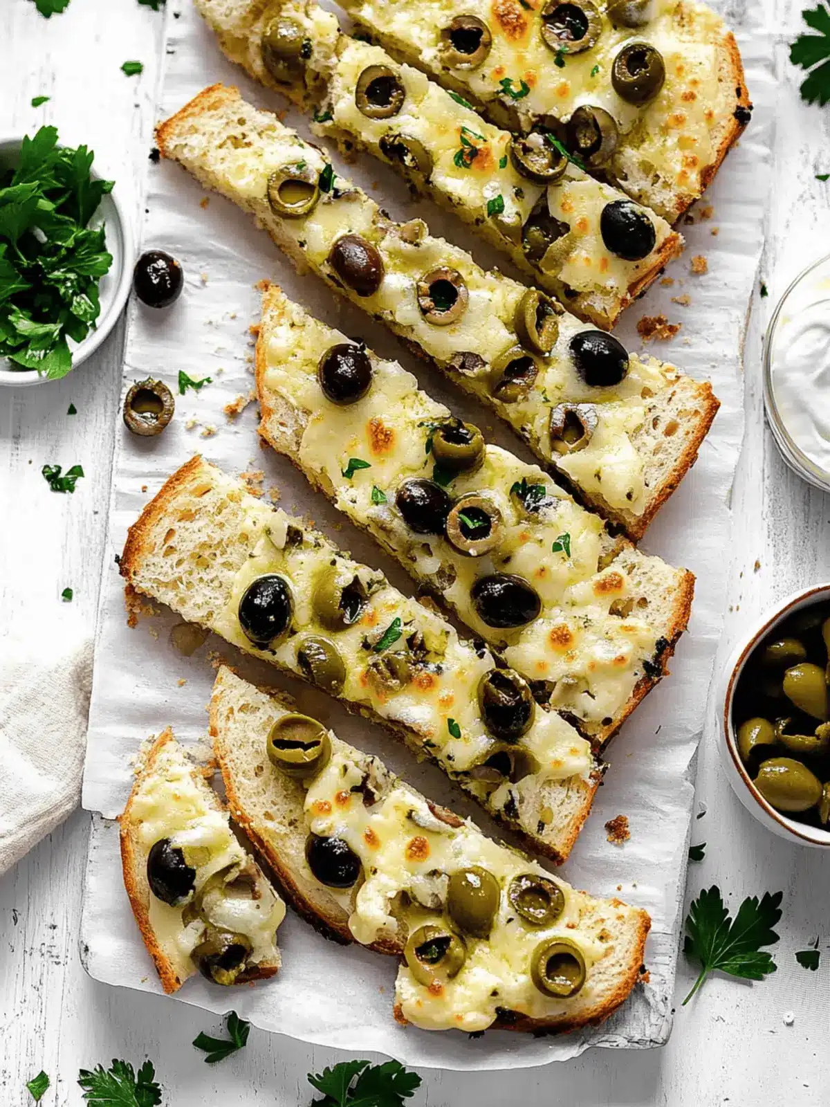 Irresistible Olive Cheese Bread for Your Perfect Snack Night 3 Olive Cheese Bread