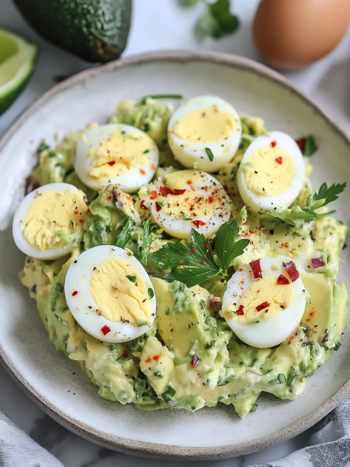 Herby Avocado Egg Salad That's Creamy and Healthy in 10 Minutes 3 Herby Avocado Egg Salad