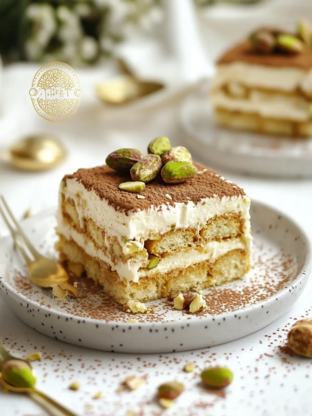 Creamy Vegan Pistachio Tiramisu for a Sweet, Guilt-Free Treat 3 Vegan Pistachio Tiramisu