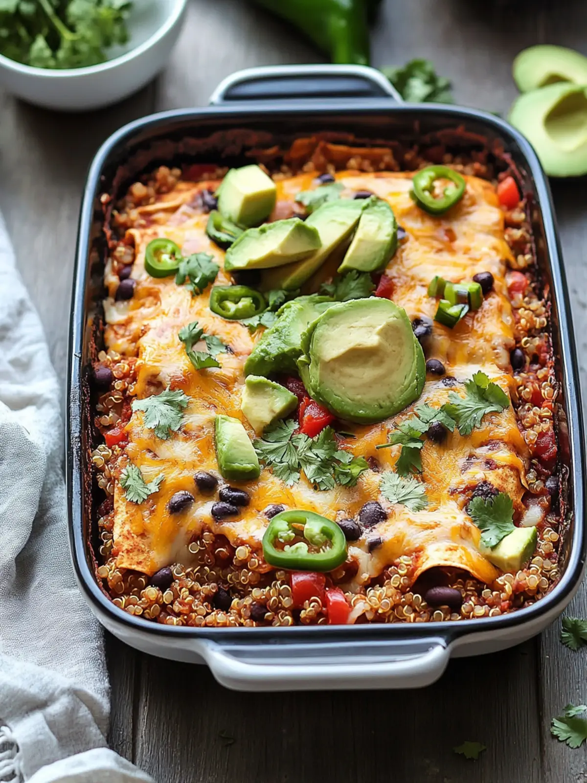 Delicious Black Bean Quinoa Enchilada Bake for Cozy Nights 3 Black Bean Quinoa Enchilada Bake