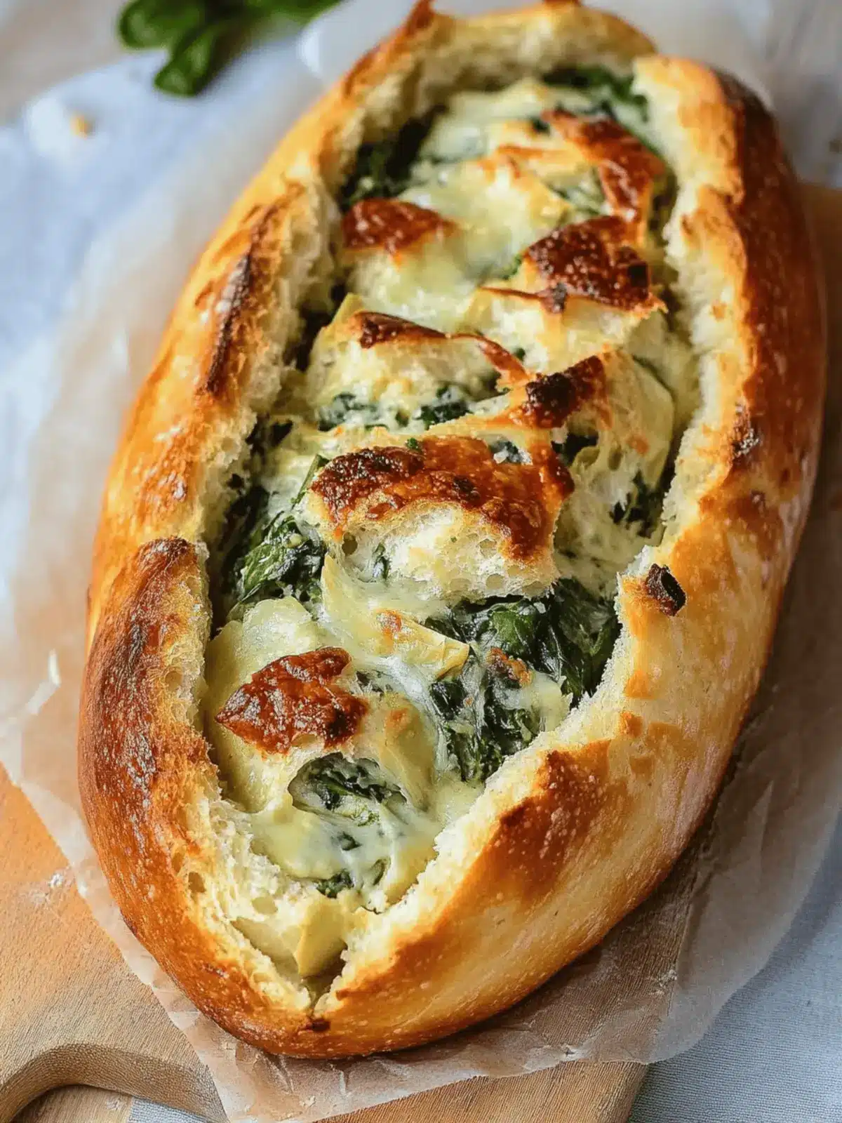 Delicious Spinach and Artichoke Stuffed Bread Recipe Bliss 2 Spinach and Artichoke Stuffed Bread
