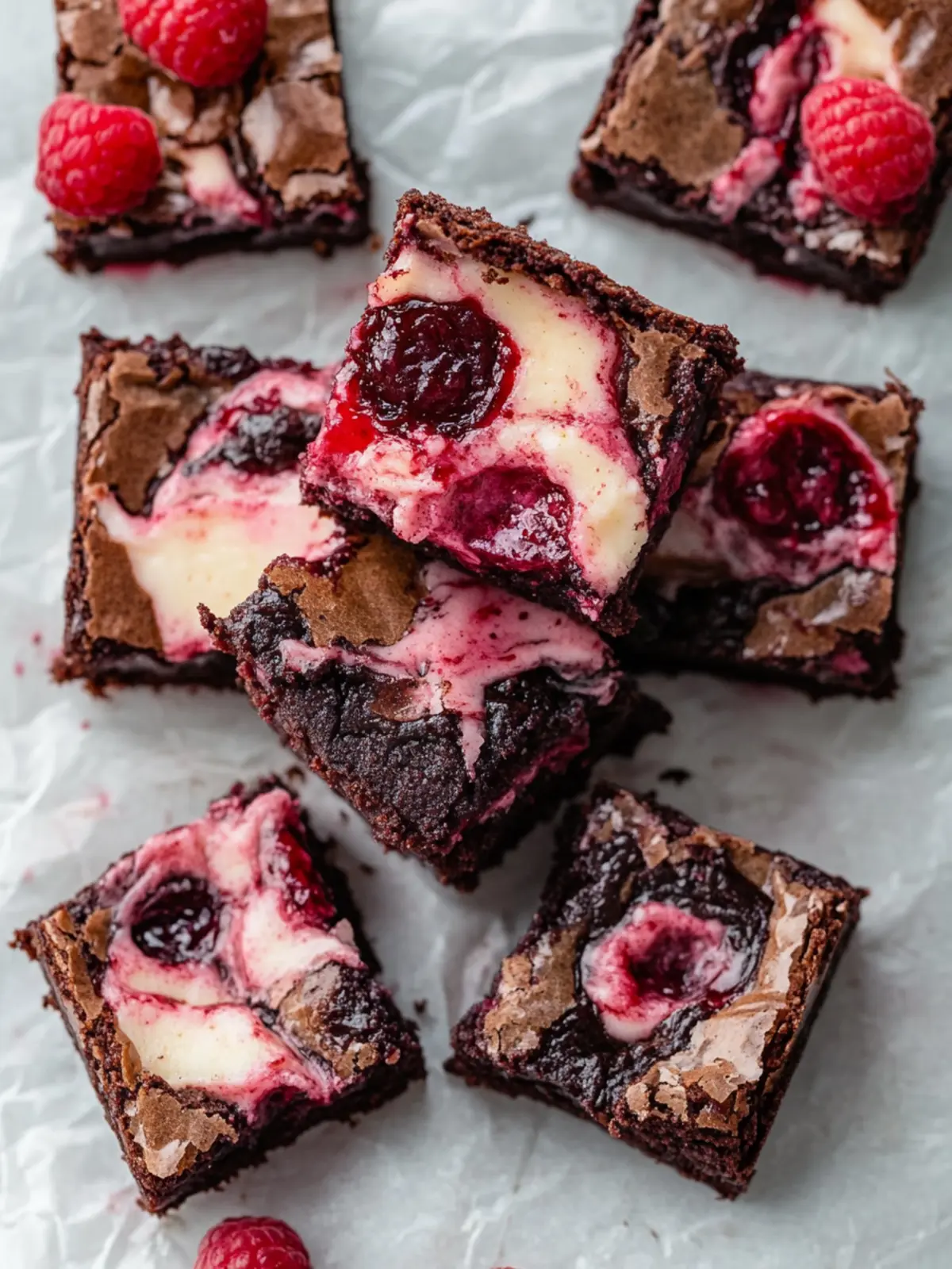 Indulge in Decadent Raspberry Cheesecake Brownies Bliss 2 Raspberry Cheesecake Brownies