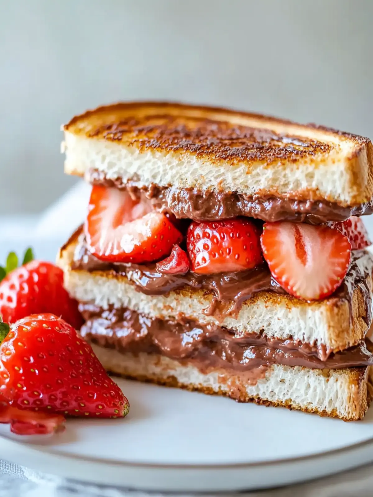 Strawberry Nutella Sandwich: A Quick and Irresistible Treat 3 Strawberry Nutella Sandwich