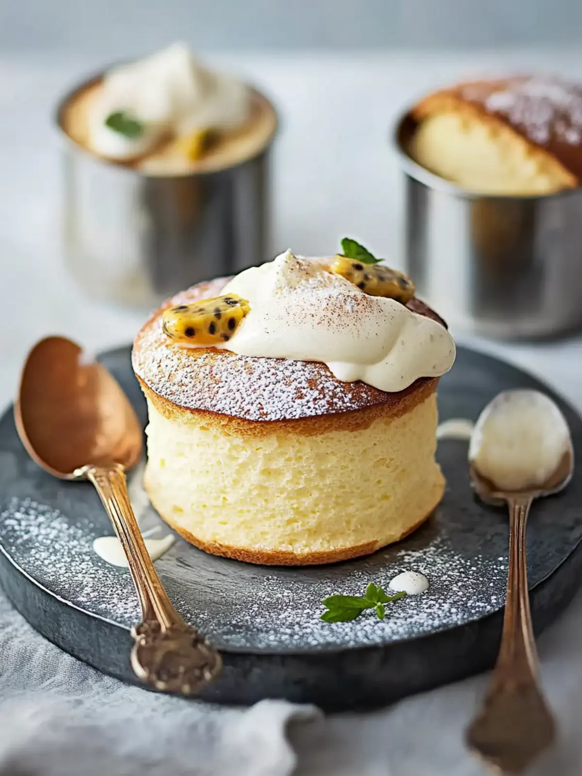 Guillaume Brahimi s Passionfruit Soufflés with Vanilla Anglaise Delight 4 Guillaume Brahimi s passionfruit soufflés with vanilla anglaise