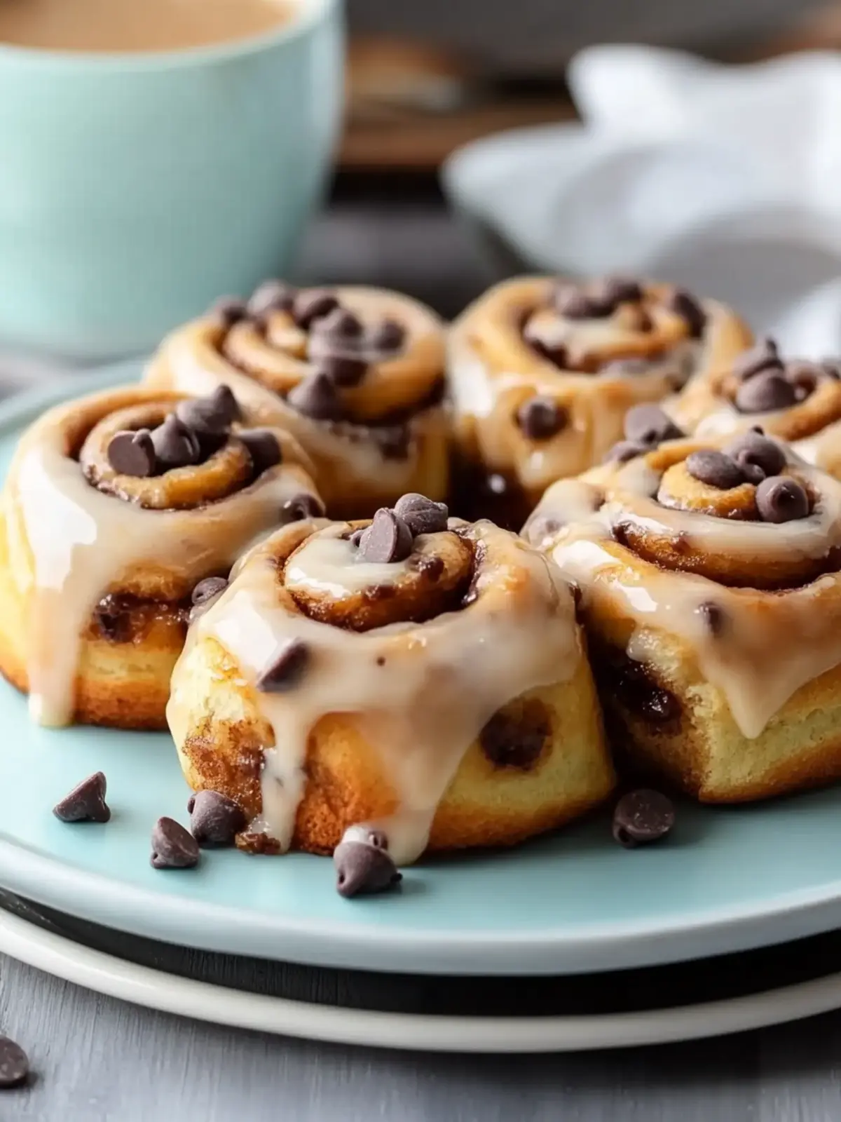Indulge in Decadent Peanut Butter Cinnamon Rolls with Chocolate Chips 2 Decadent Peanut Butter Cinnamon Rolls with Chocolate Chips