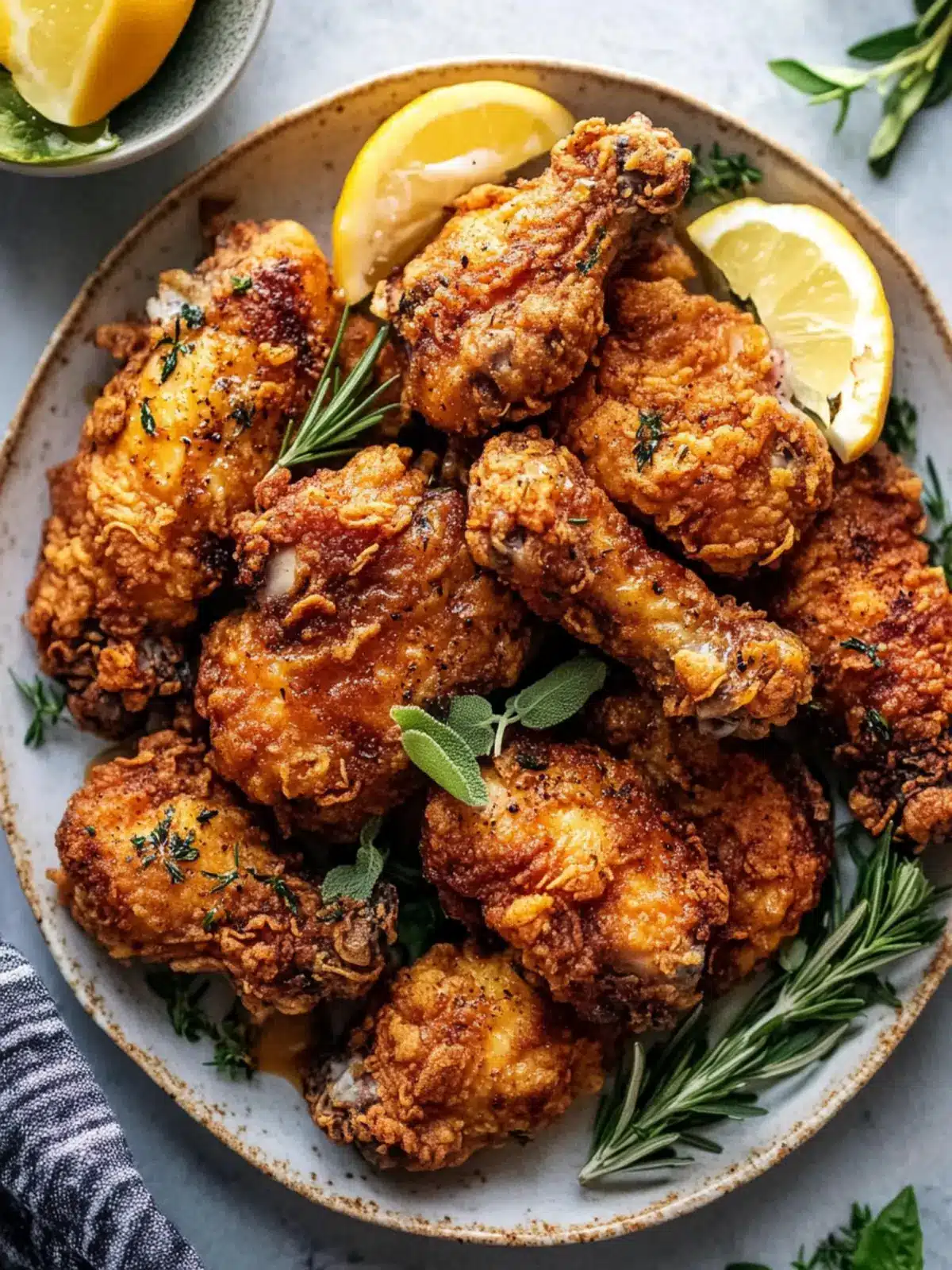 Buttermilk Fried Chicken with Fresh Herbs & Garlic Bliss 3 Buttermilk Fried Chicken with Fresh Herbs & Garlic