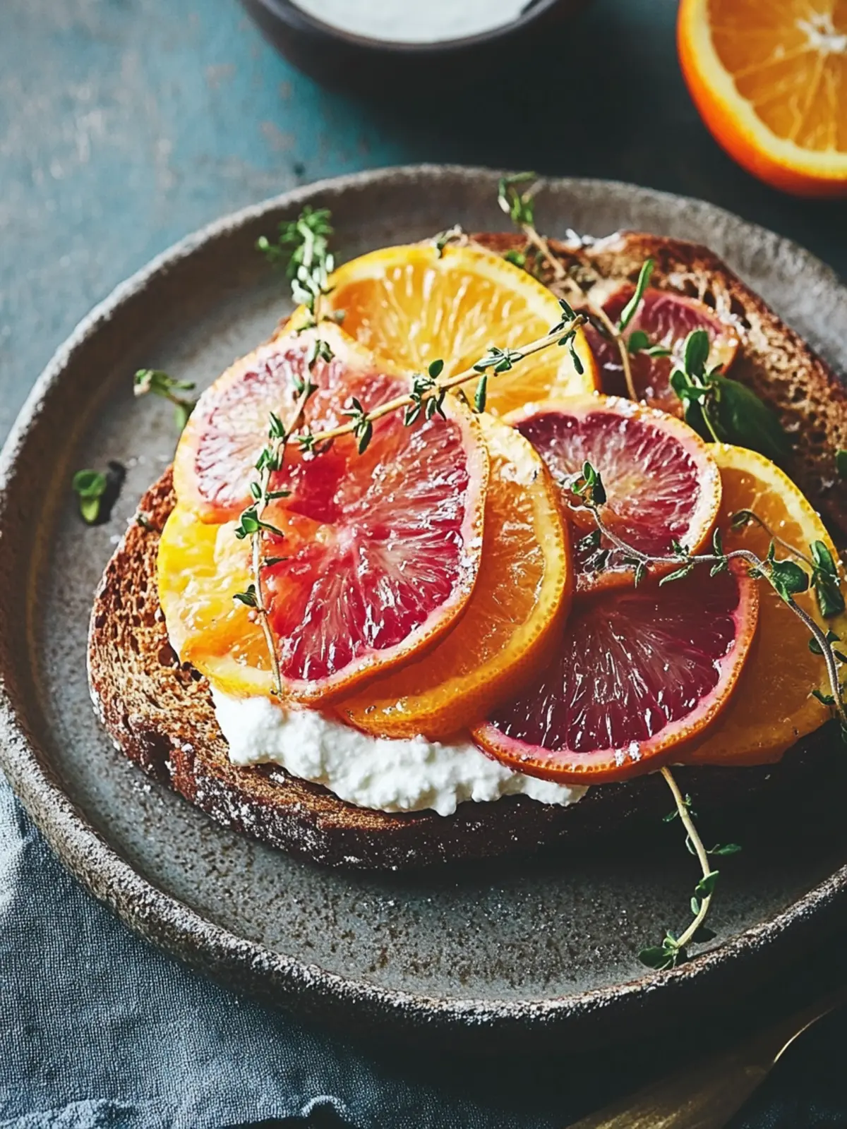 Delicious Winter Citrus and Whipped Ricotta Toast Delight 3 Winter citrus and whipped ricotta toast