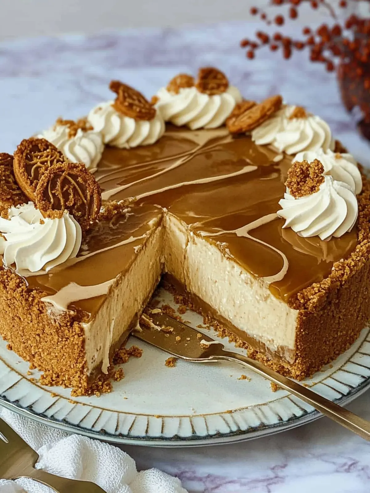 Indulge in Creamy Biscoff Cheesecake No-Bake Delight 3 Biscoff Cheesecake
