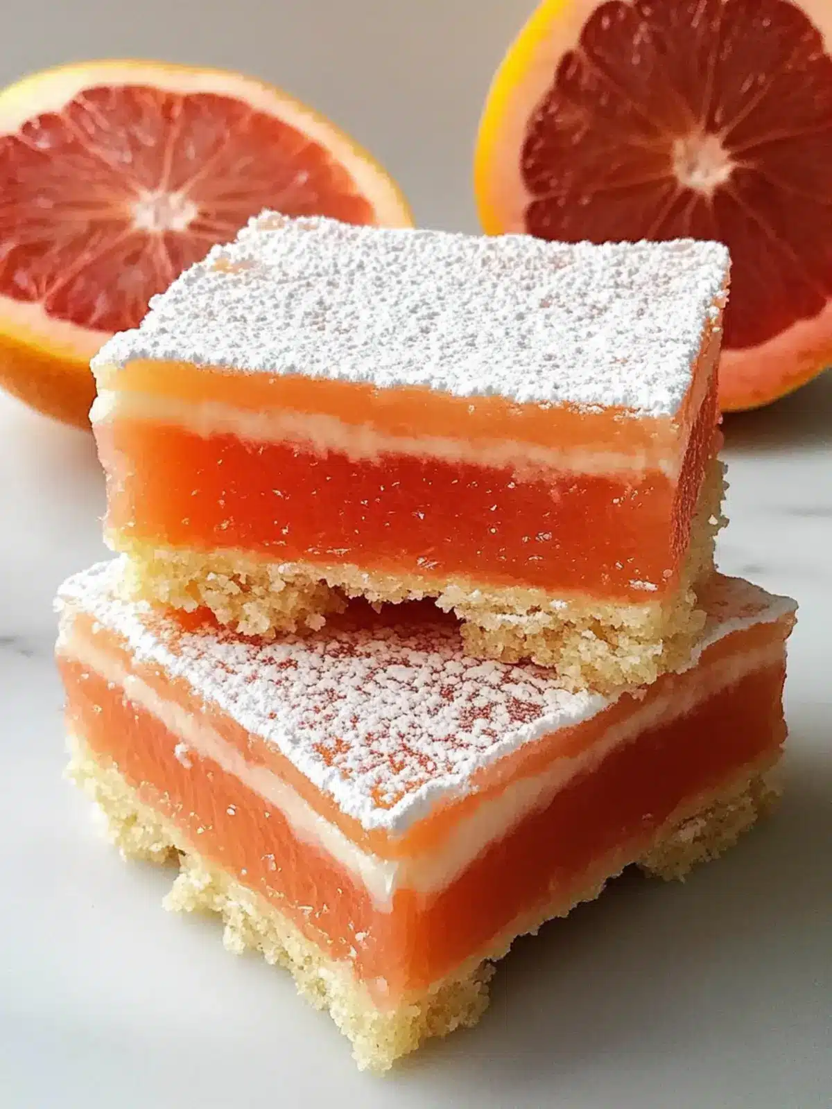 Tangy Grapefruit Bars: The Perfect Refreshing Treat 2 Grapefruit Bars