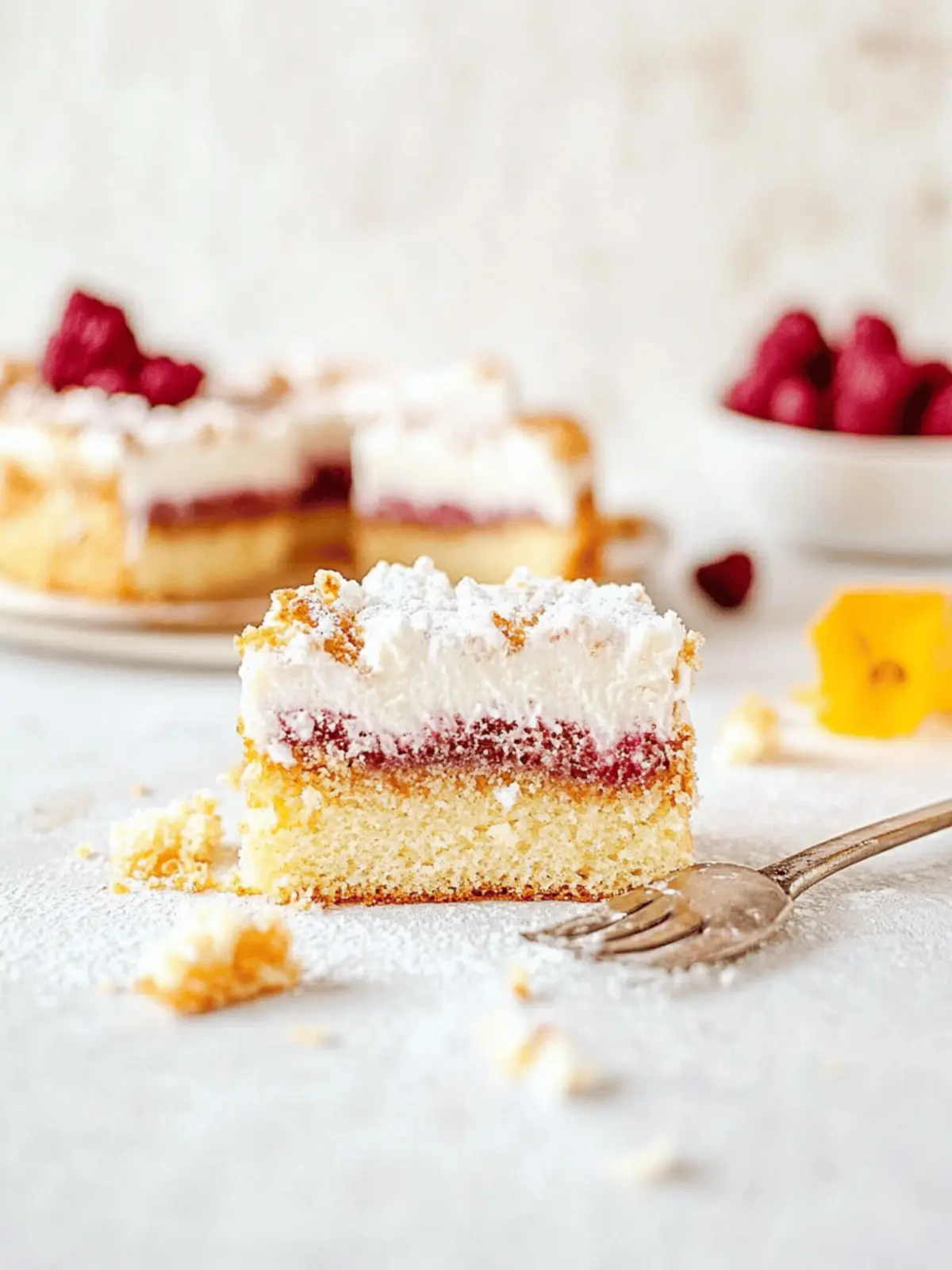 Decadent Louise Cake with Raspberry Jam and Coconut Bliss 3 Louise Cake